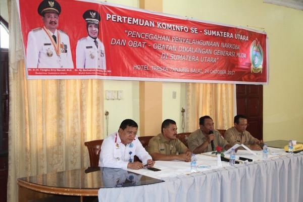 Dinas Kominfo Provsu Bersinergi Dalam Aksi Pencegahan dan Antisipasi Peredaran Narkoba